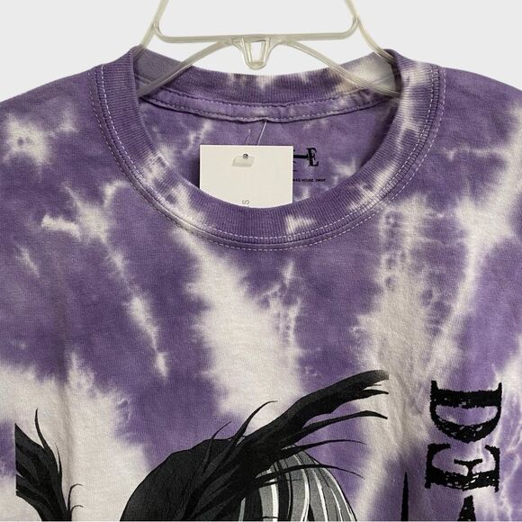 NWT Urban Outfitters Death Note Light & Ryuk Tie Dye T-Shirt Size L Purple Anime - Picture 5 of 16